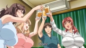 Anime sex hentai: Cuộc hội ngộ với những người bạn gái vú bự